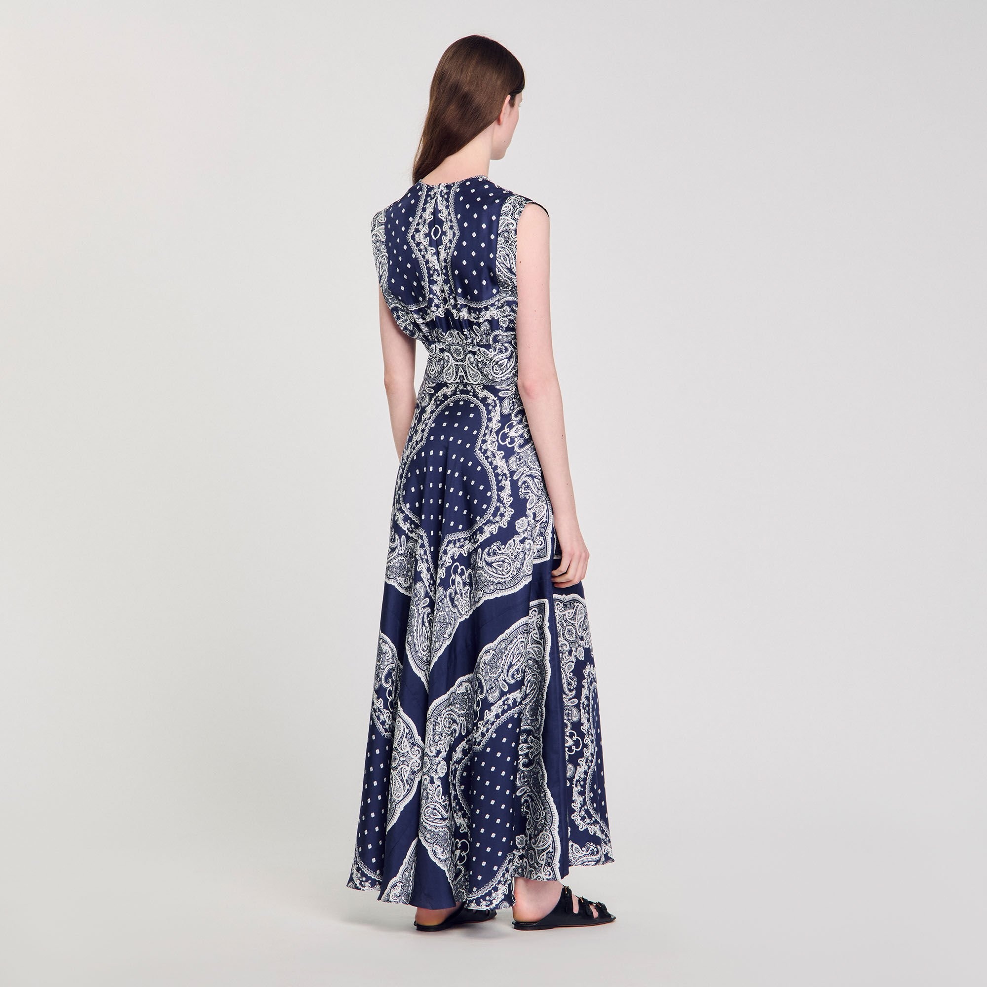 BANDANA-PRINT MAXI DRESS - 5
