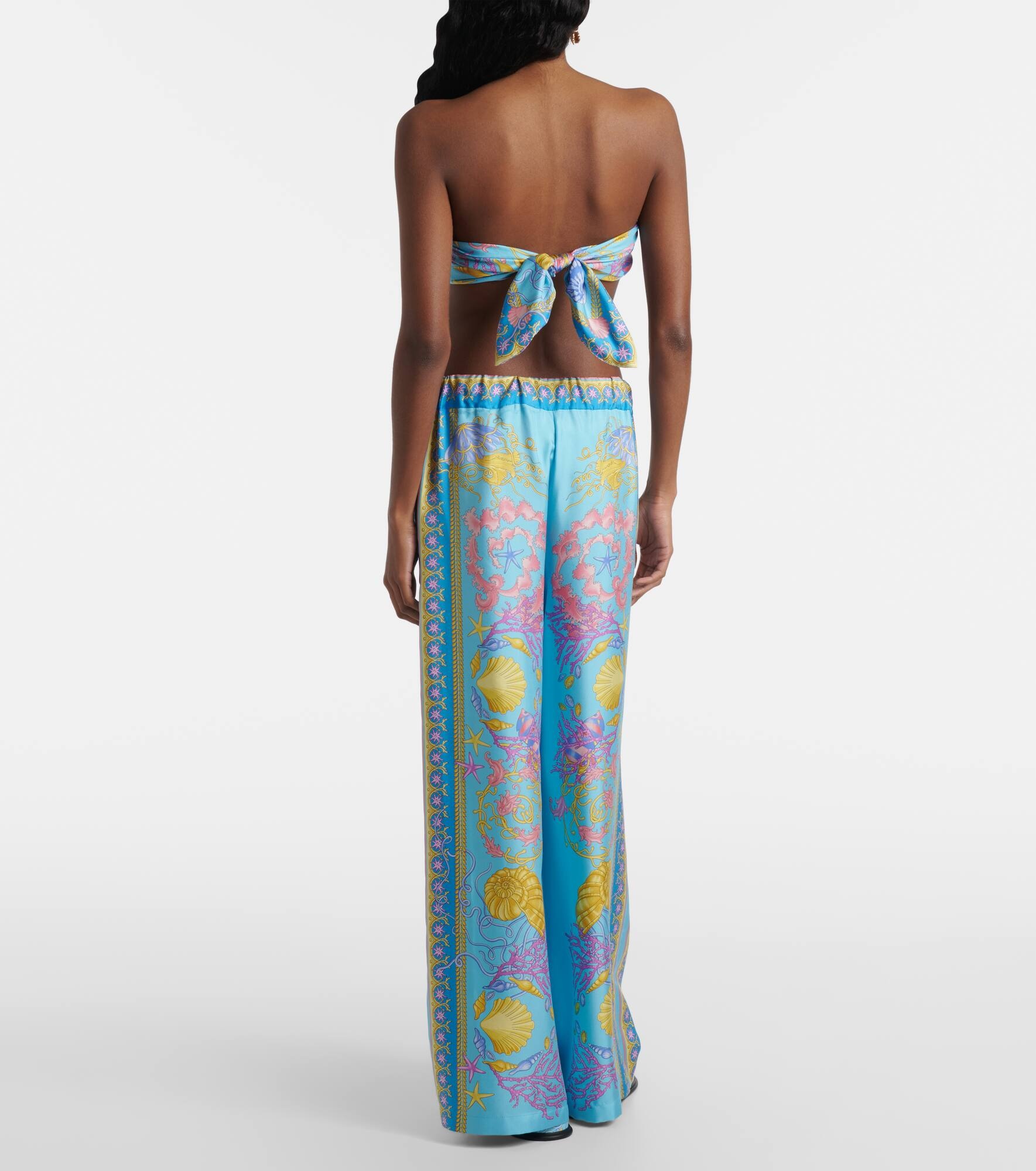 Underwater Barocco twill bandeau top - 3