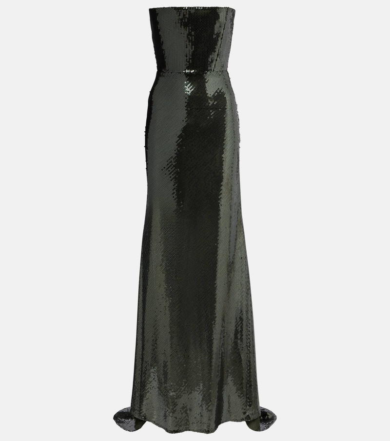 Sequined corset gown 1