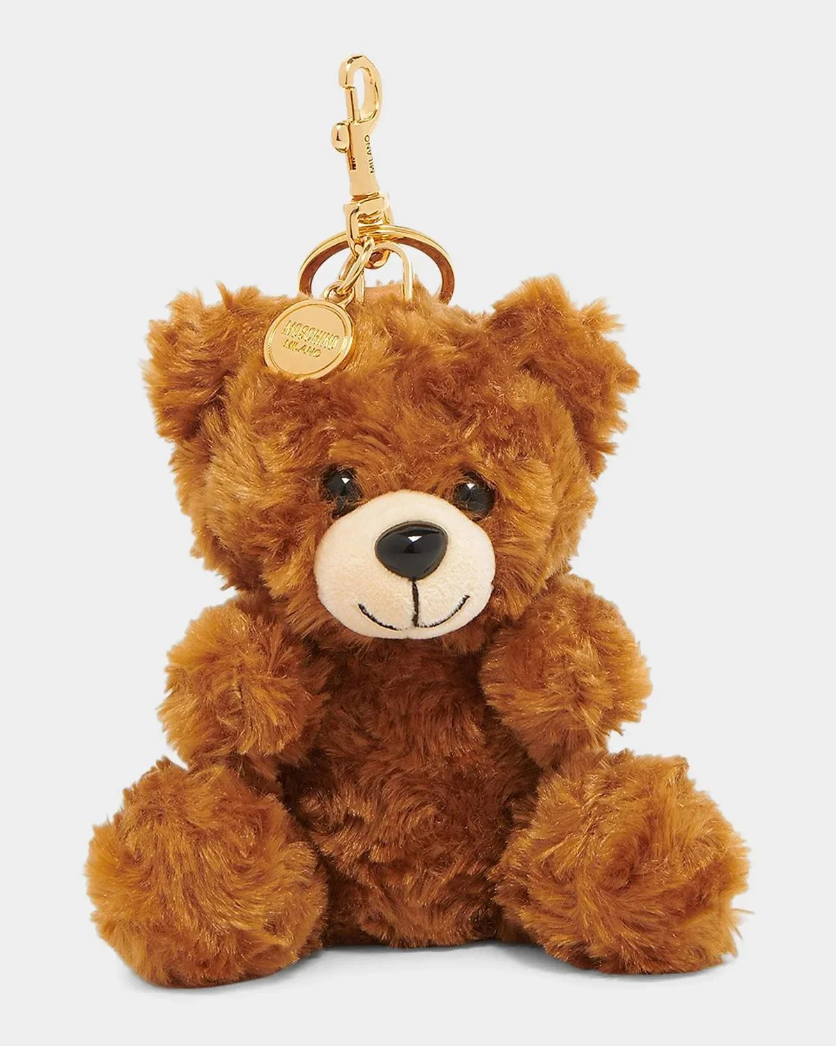 Plush Faux-Fur Teddy Bear Charm - 1