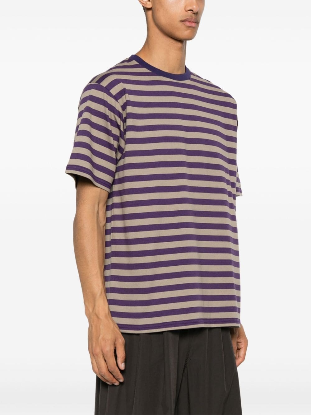 striped cotton T-shirt - 3