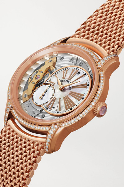 Audemars Piguet Millenary 39.5mm 18-karat pink gold, diamond and mother-of-pearl watch outlook