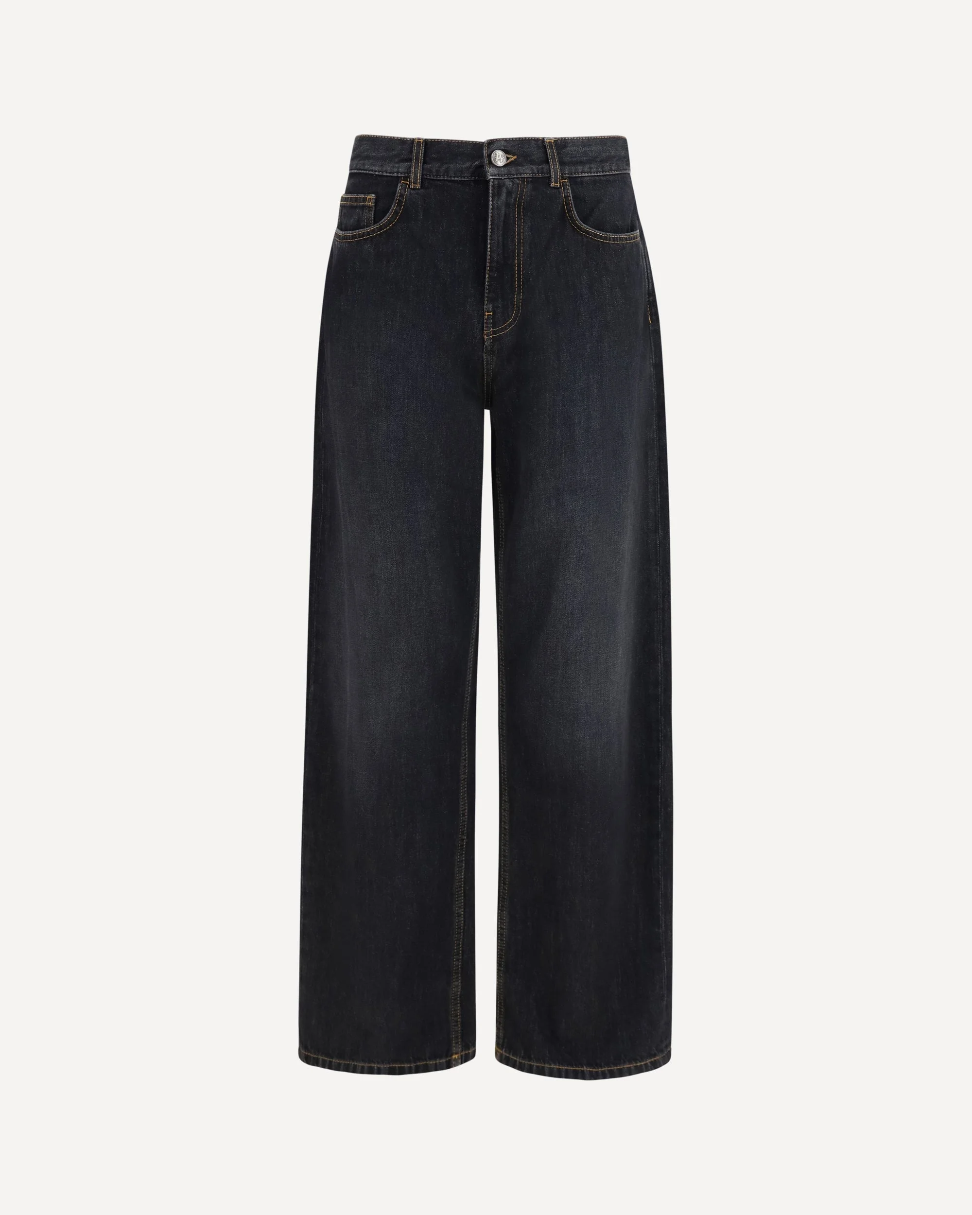 Wide-leg Jeans with back logo - 1