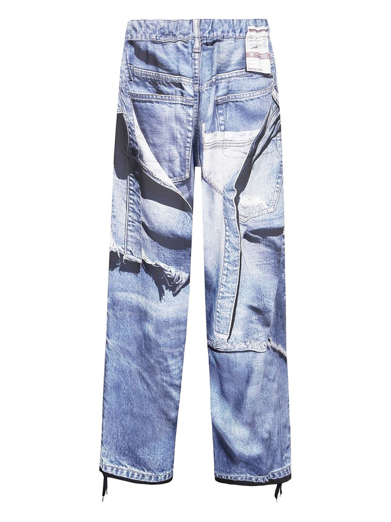 Maison MIHARAYASUHIRO graphic-print jeans outlook