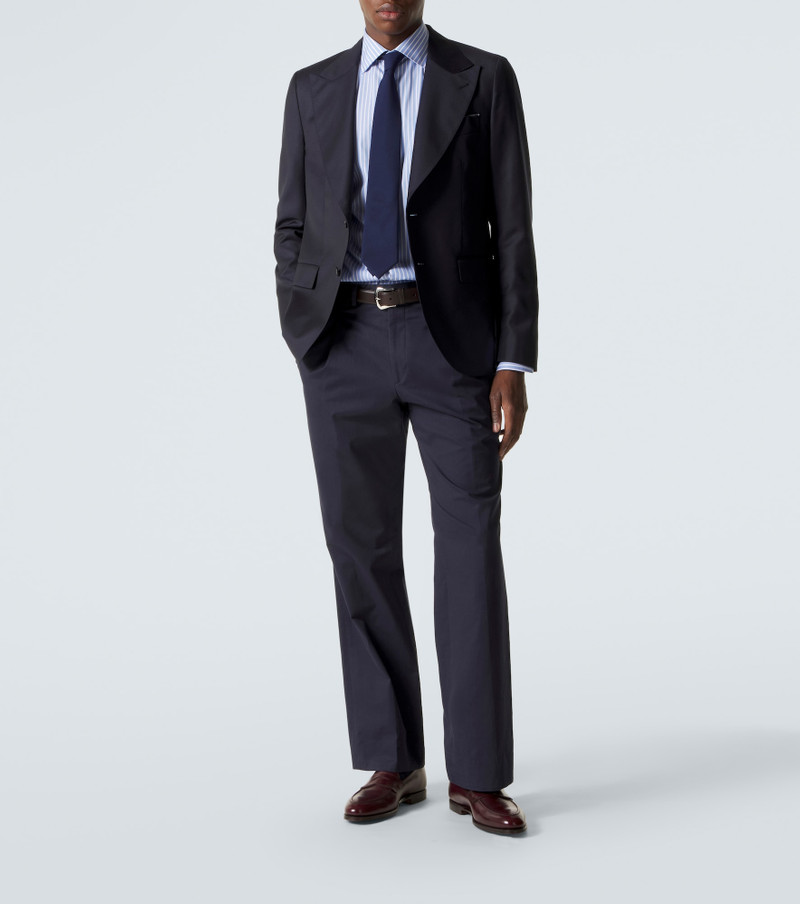 Canali Striped cotton poplin shirt outlook