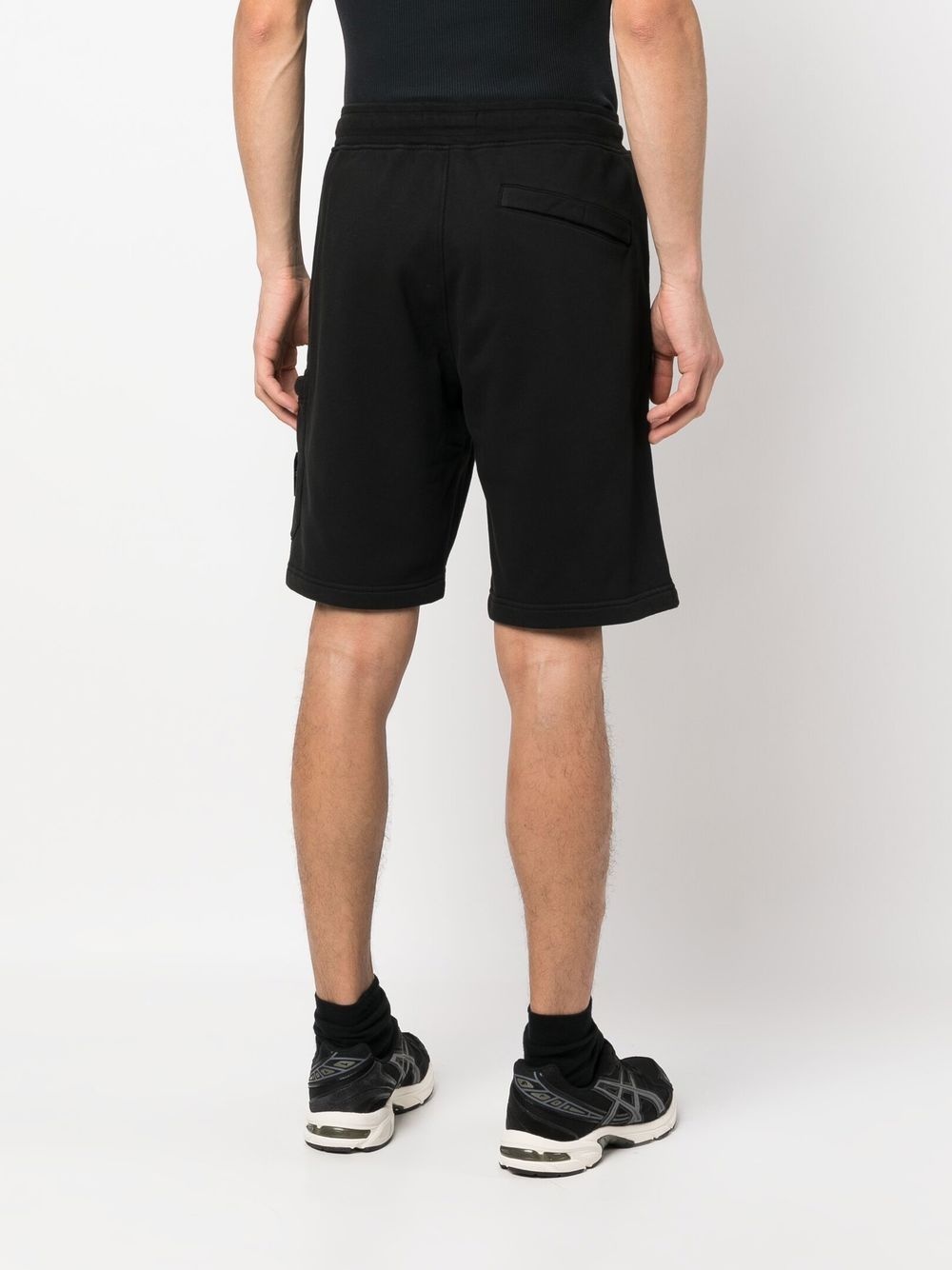 Compass-patch cotton shorts - 4