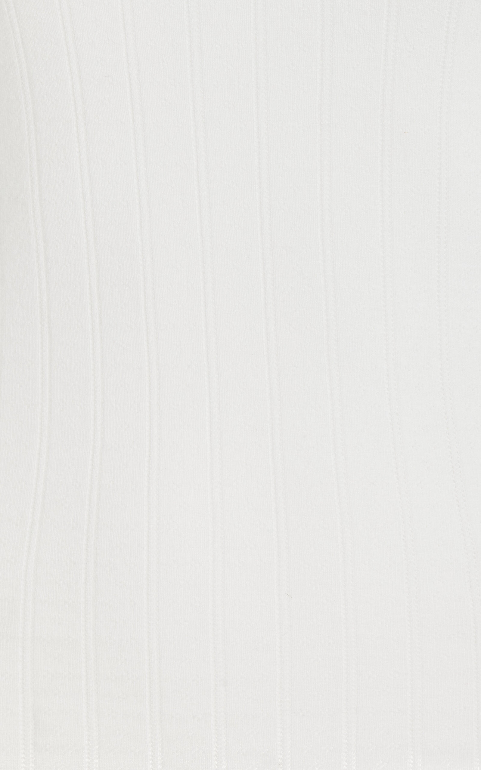 Pointelle-Knit Cotton Tank Top white - 5