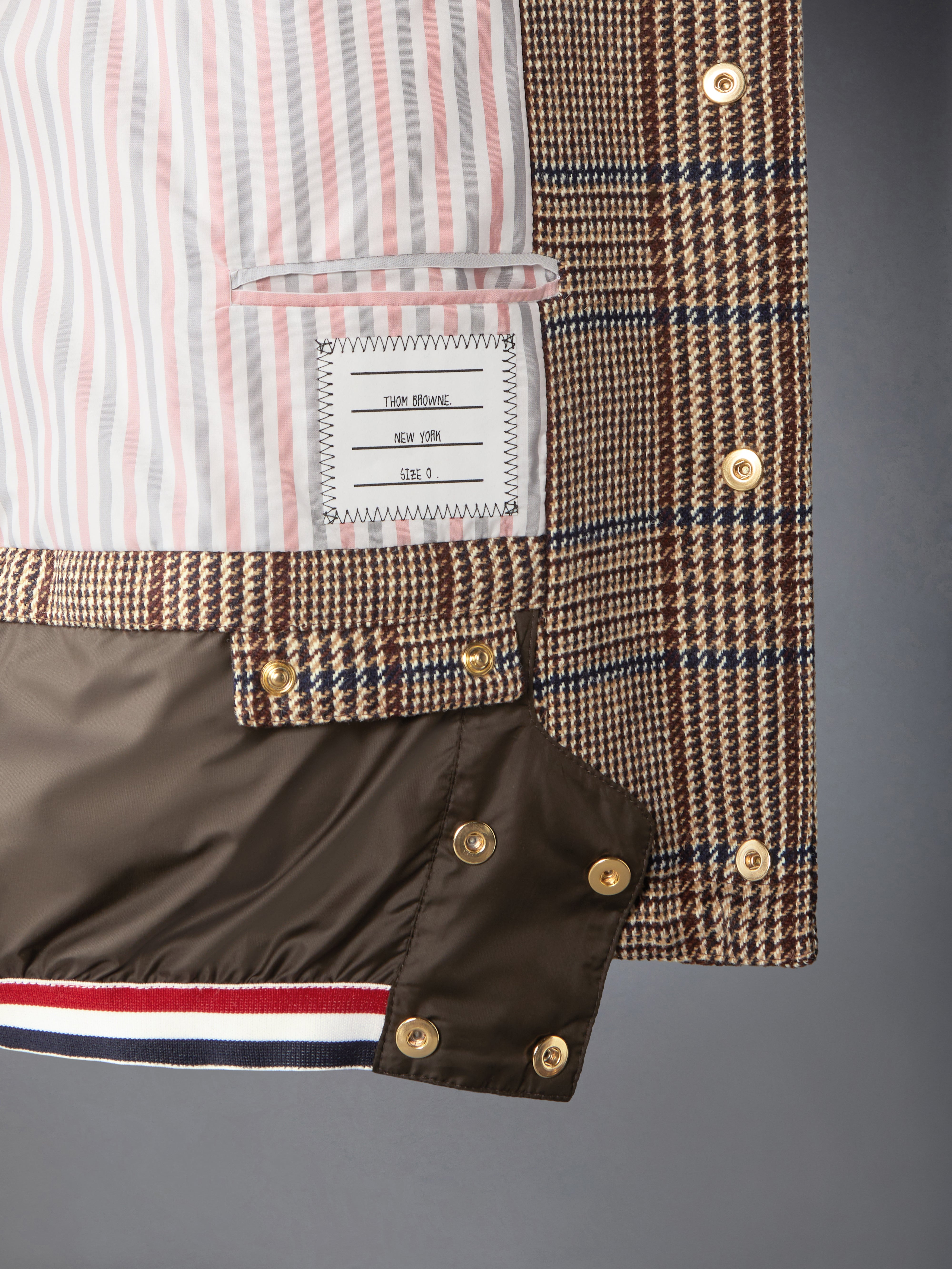 HUNTING TWEED 4-BAR DOWN FILL BOMBER JACKET - 8