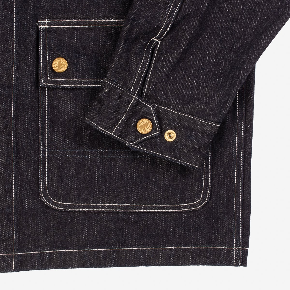 14oz Selvedge Denim Chore Jacket - Indigo - 7