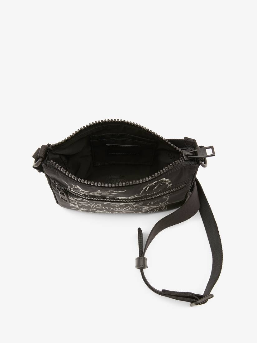 Blake Illustration Phone Bag in Black/white - 4