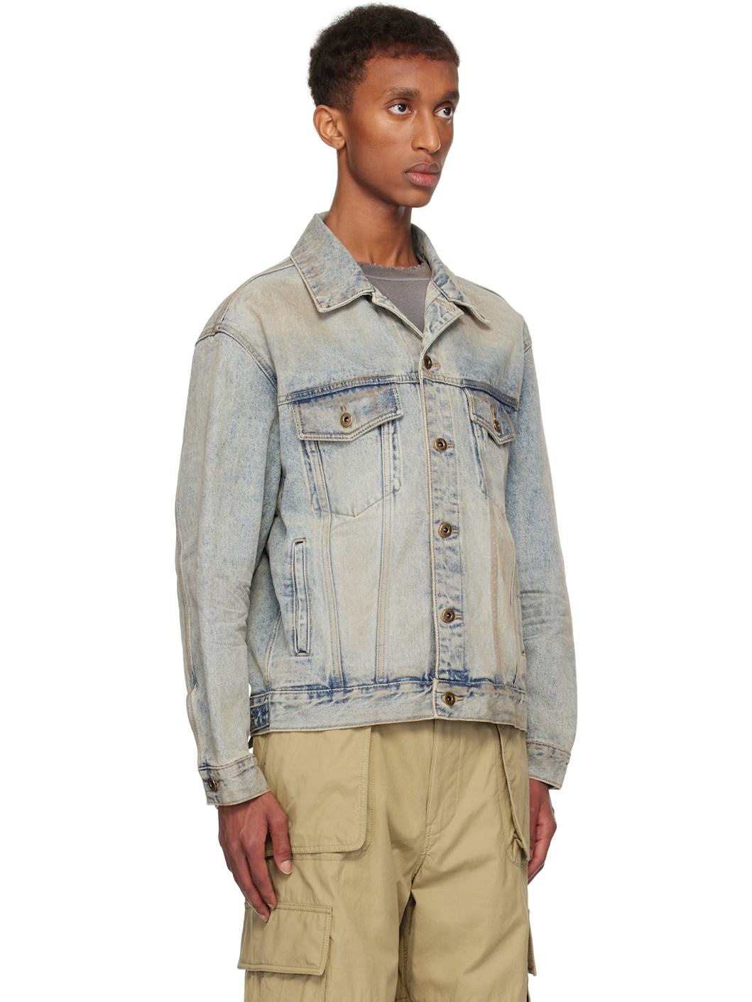 Blue Washed Denim Jacket - 2