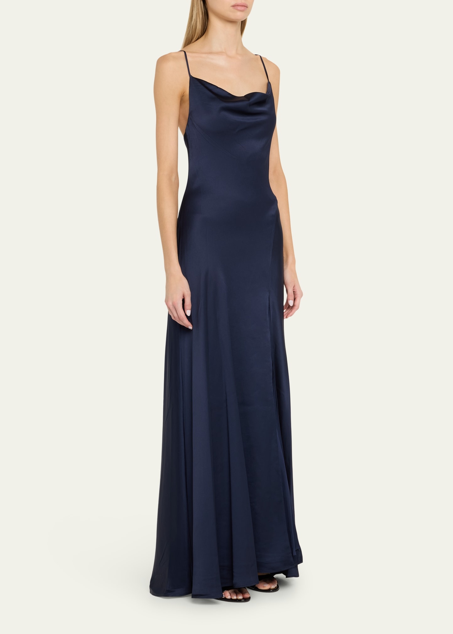 Finley Satin Slip Gown - 4