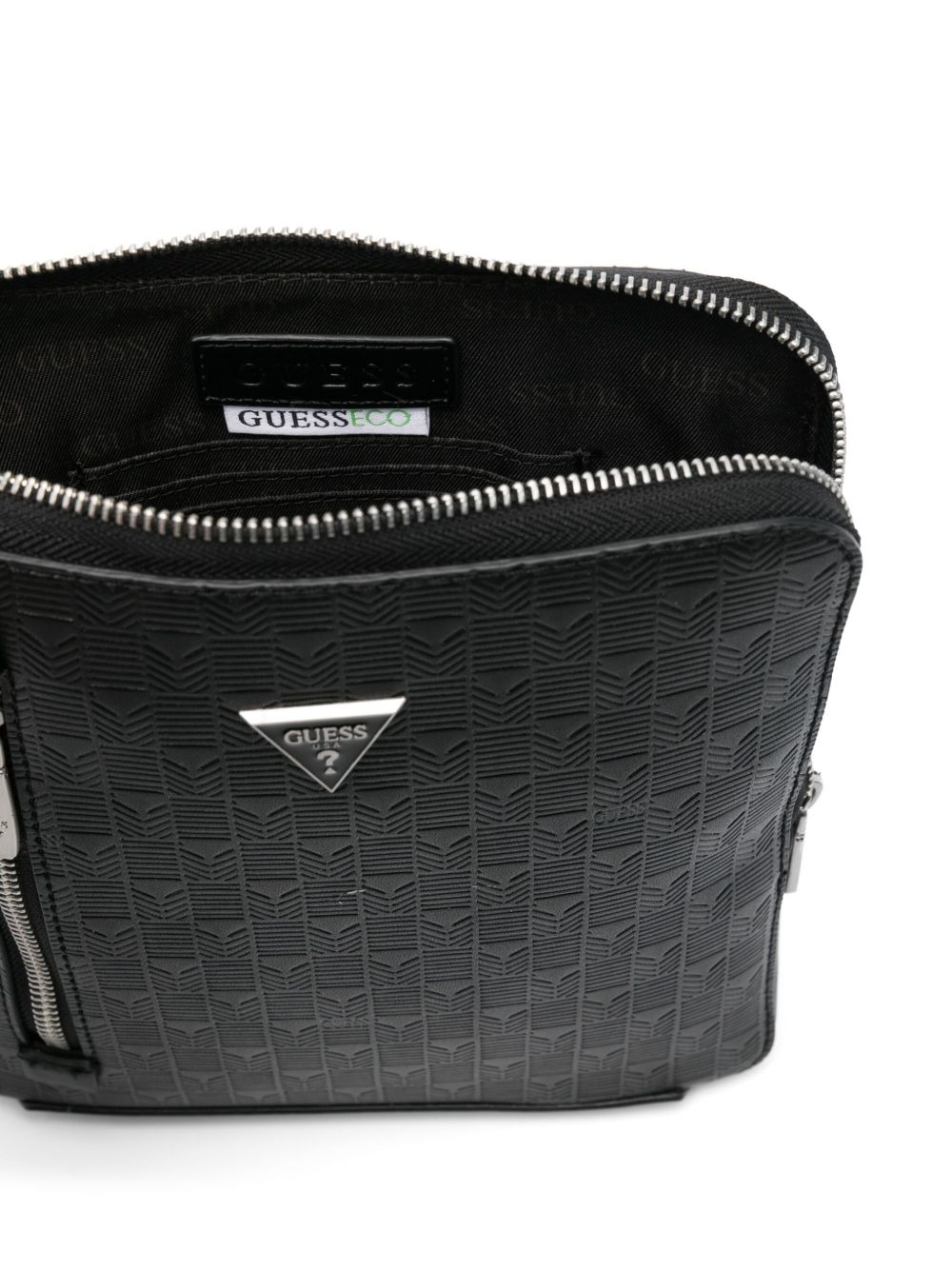 logo-embossed messenger bag - 5