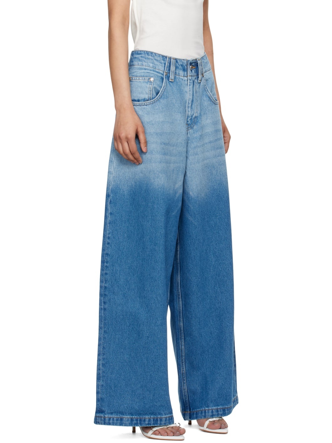 Blue Faded Jeans - 2