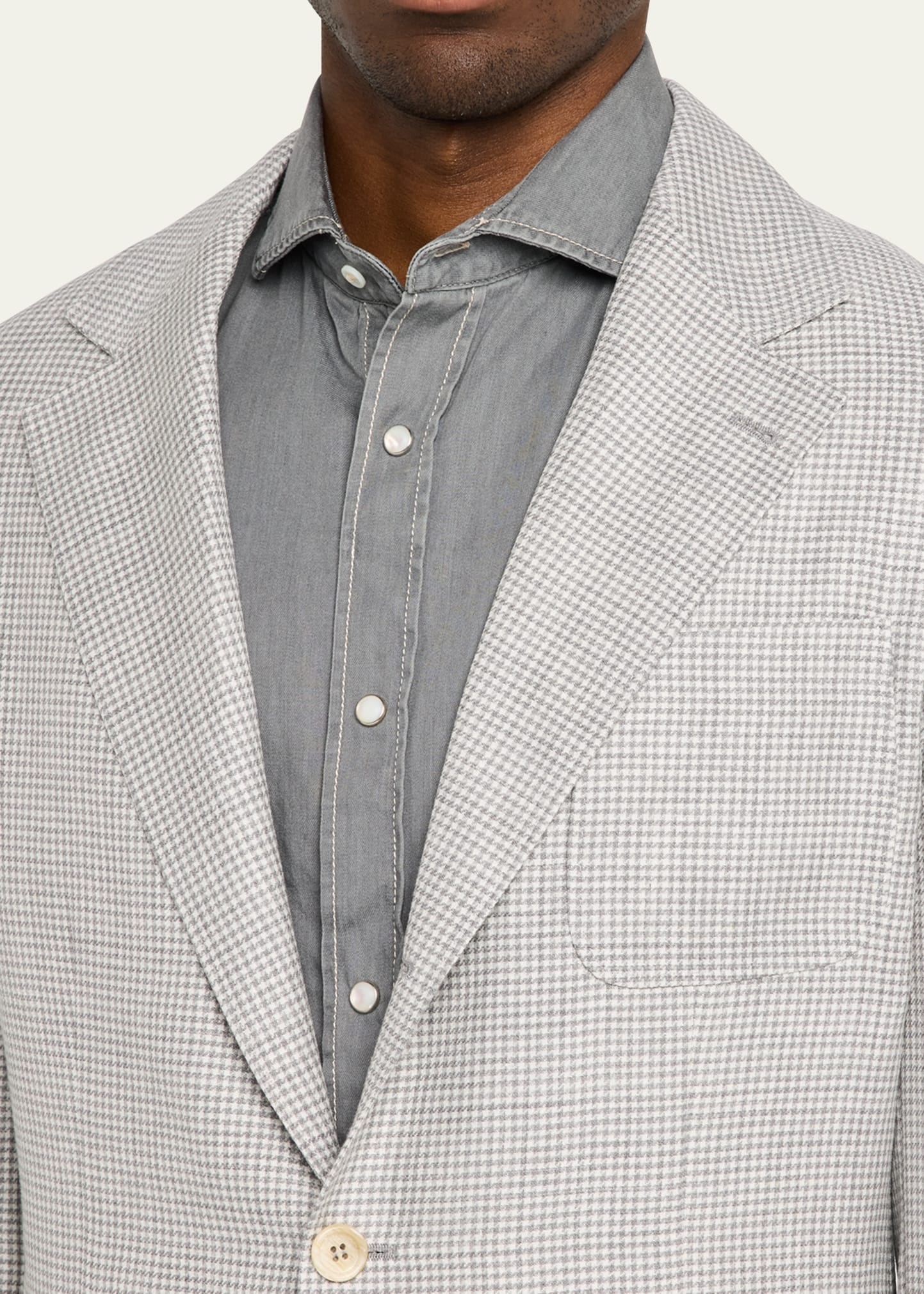 Men's Houndstooth Sport Coat - 5