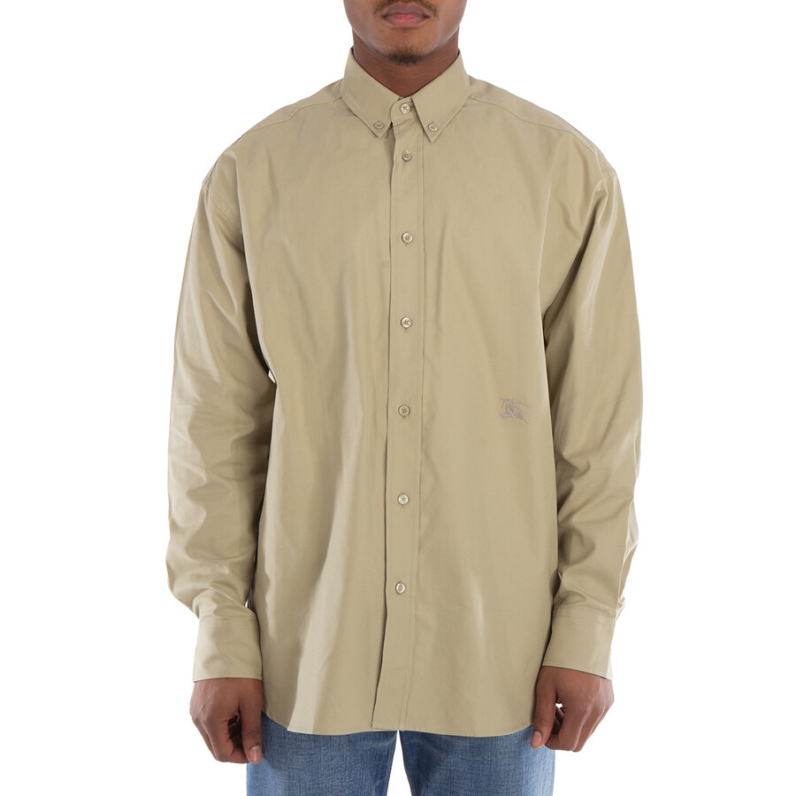 Burberry Logo-Embroidered Cotton Shirt - 3
