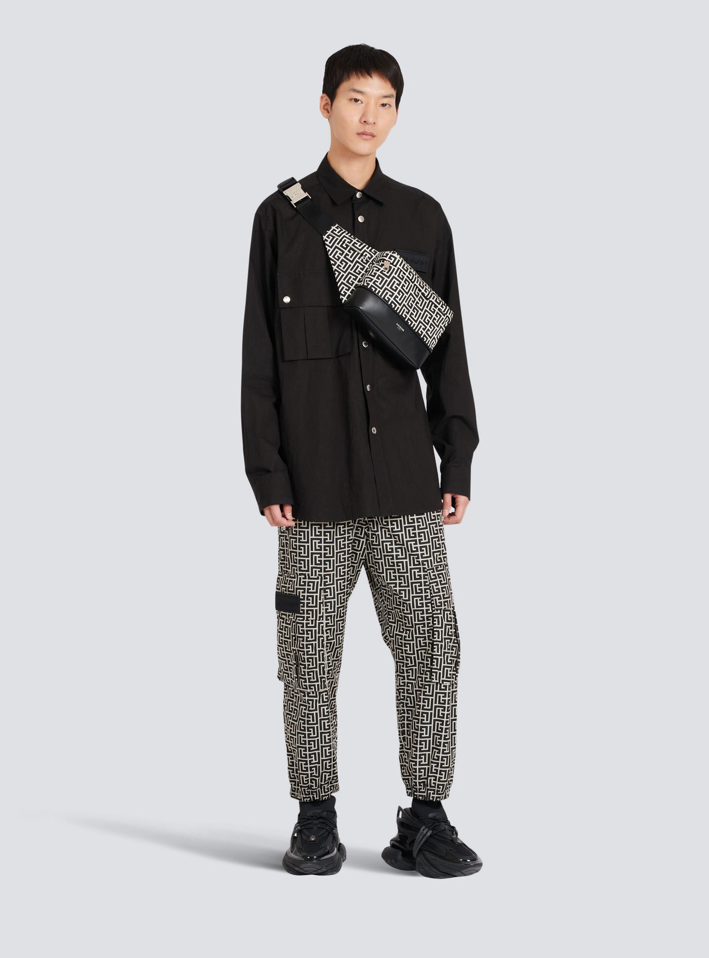 Cargo pants with Balmain monogram - 2