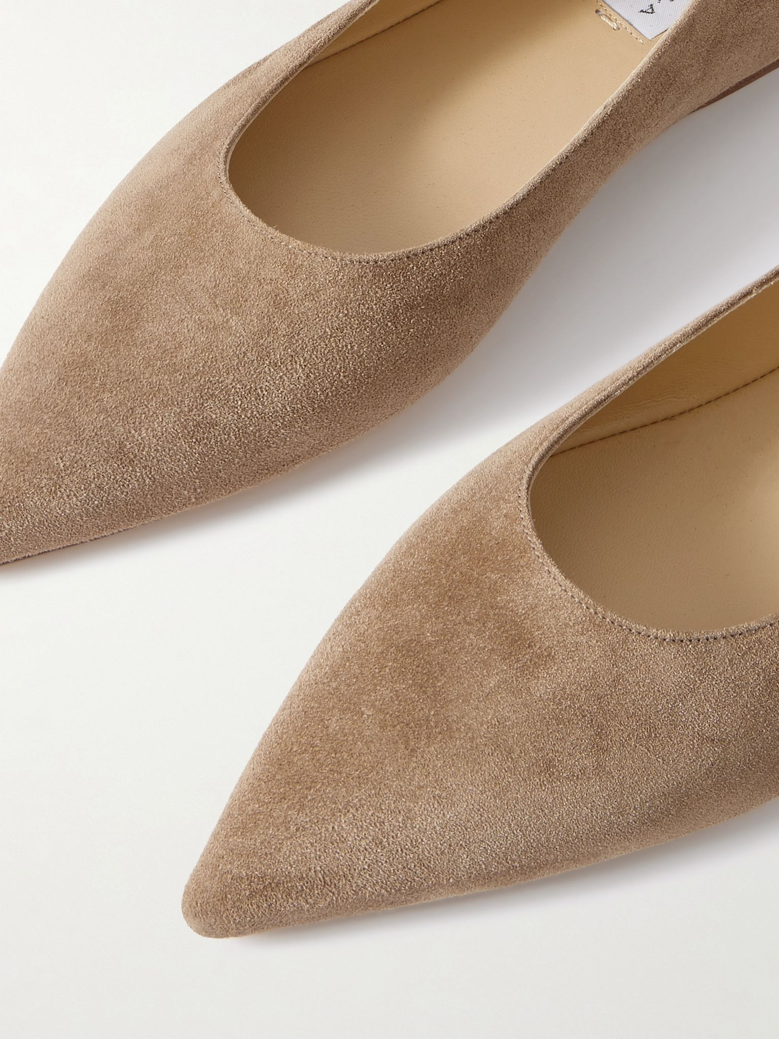 Fleur suede ballet flats Sand - 4