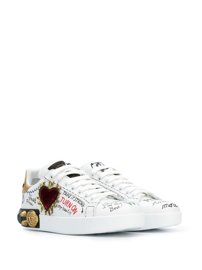 Dolce & Gabbana Portofino embellished low-top sneakers outlook