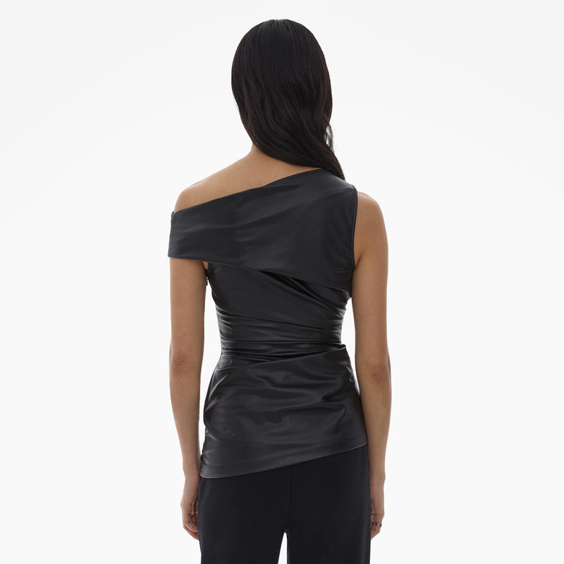 FAUX LEATHER ASYMMETRICAL TOP 4