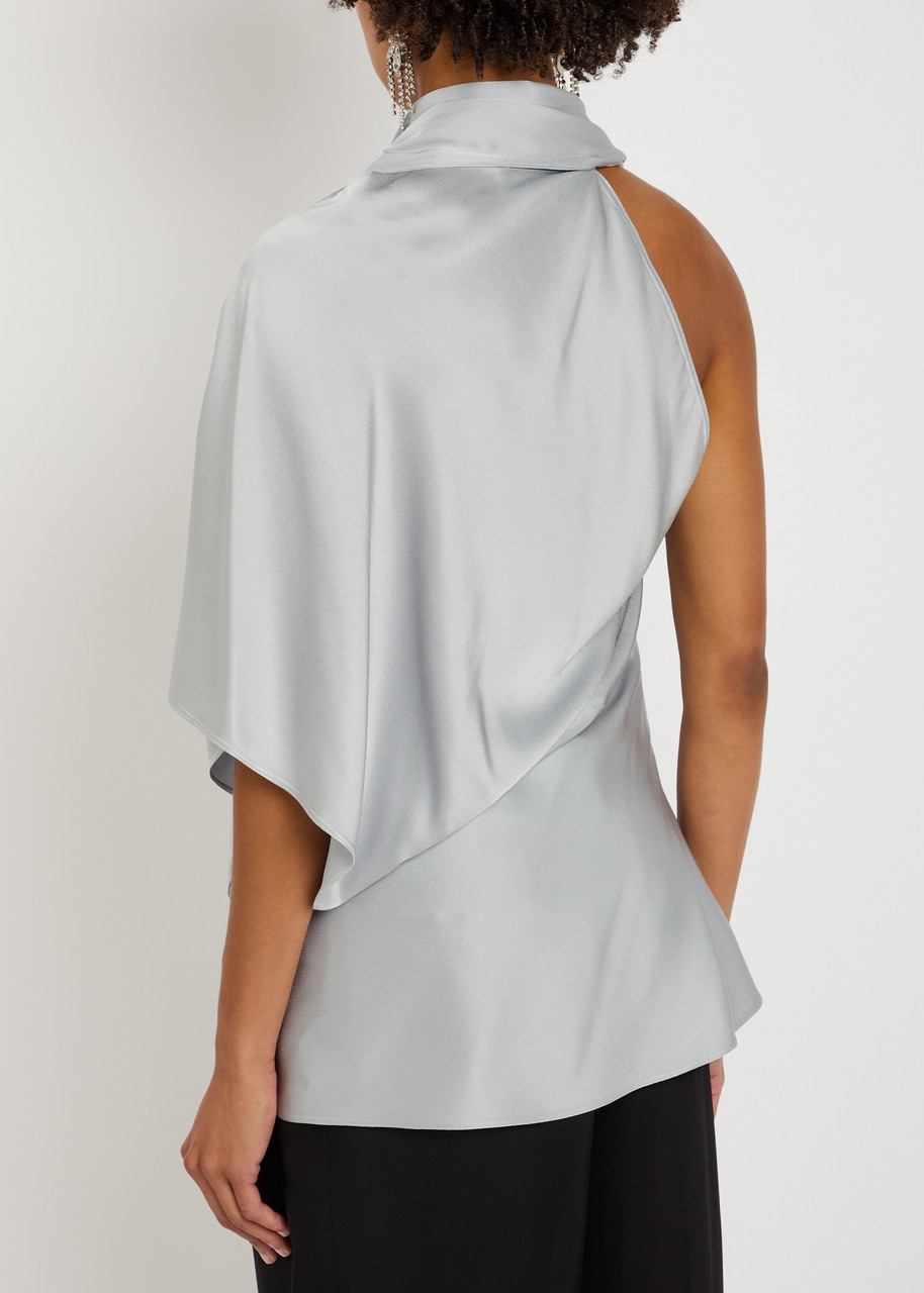 Stella Mccartney Asymmetric Satin top - 3