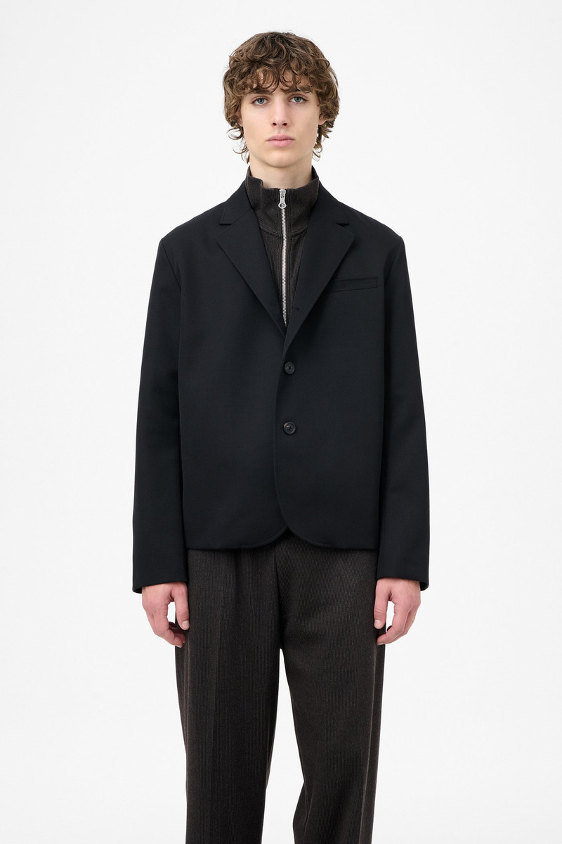 Rolling Blazer Coarse Black Gabardine 3