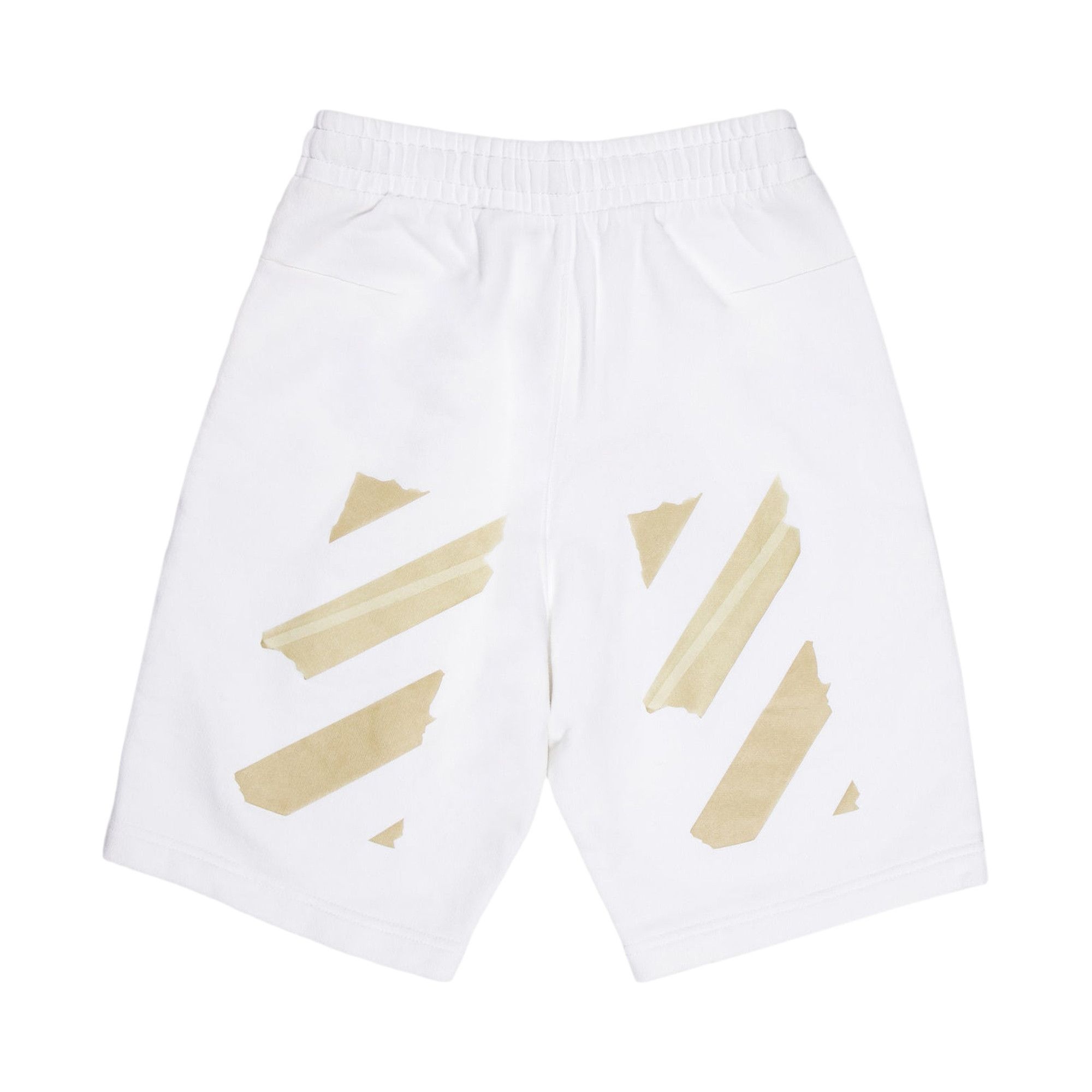 Off-White Tape Arrows Sweatshorts 'White/Beige' - 2