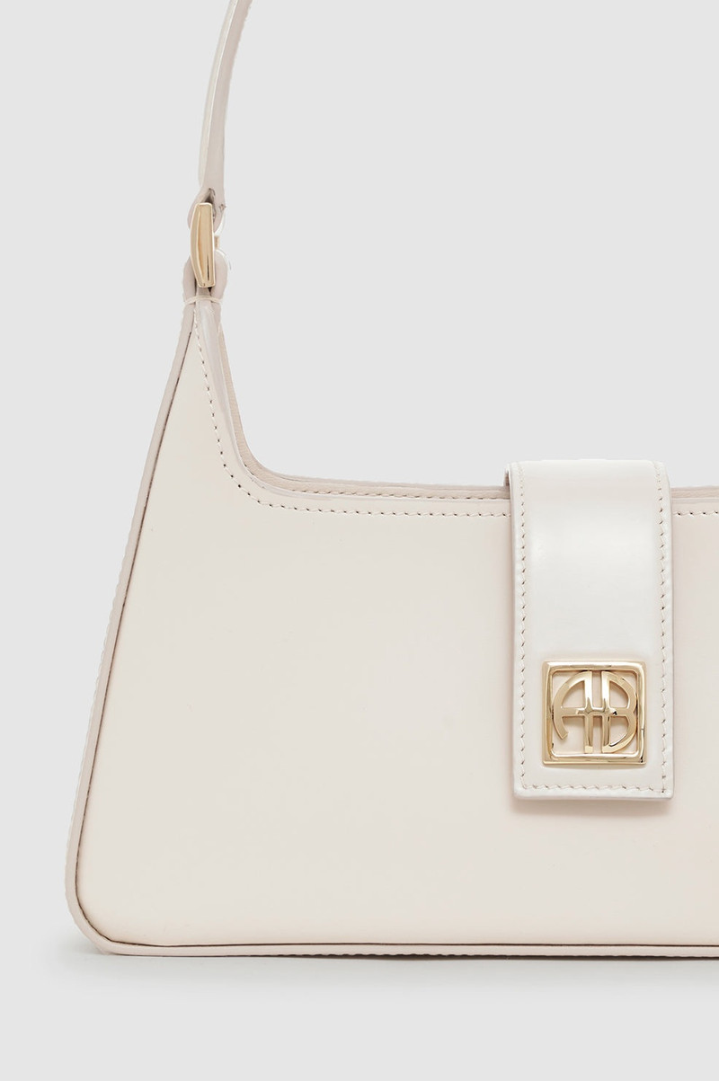 Lou Shoulder Bag - High-Shine Bone 5