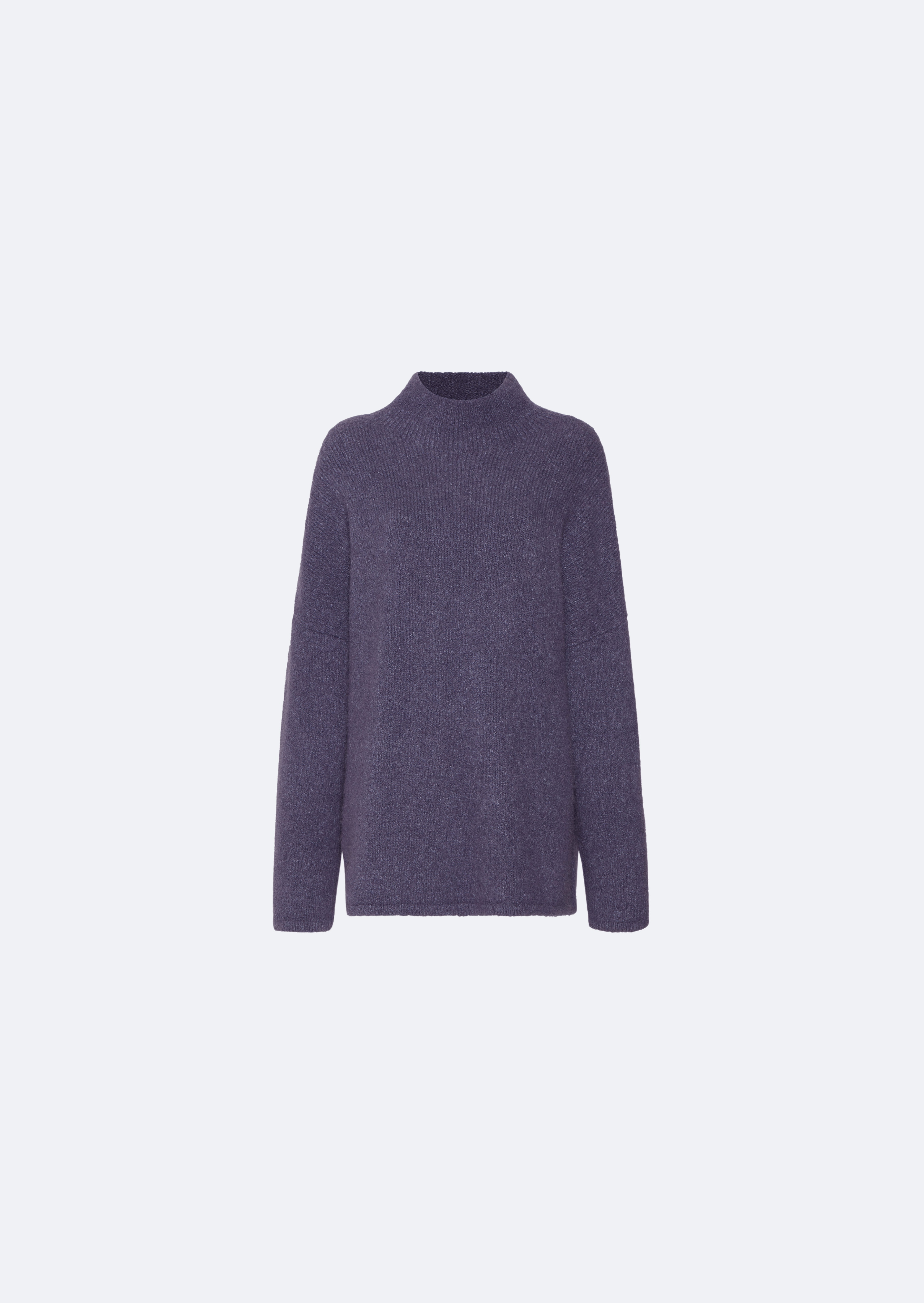 Alpaca Silk Relaxed Turtleneck - 1