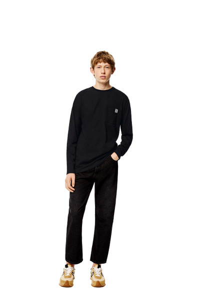 Loewe Anagram long sleeve T-shirt in cotton outlook