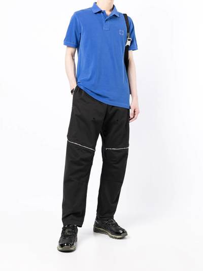 Stone Island logo-patch polo shirt outlook