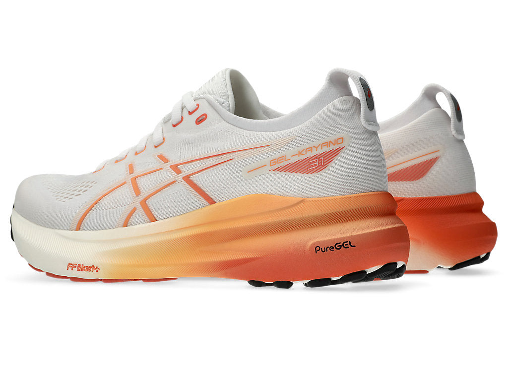 (WMNS) ASICS Gel-Kayano 31 Wide Sneakers 'White Orange' 1012B670-100 - 5