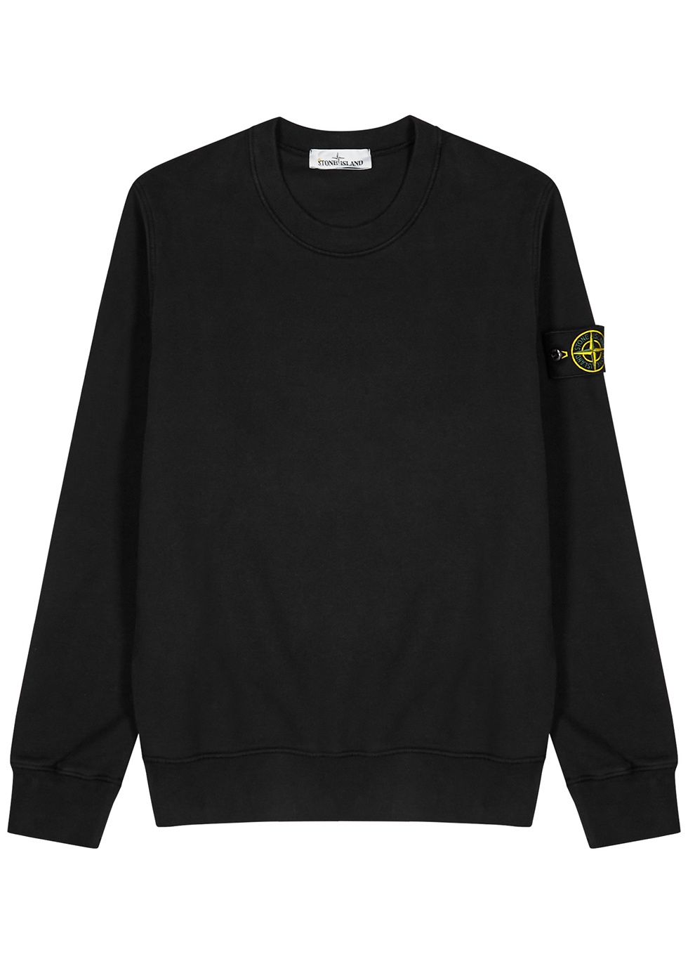 Black cotton sweatshirt - 1