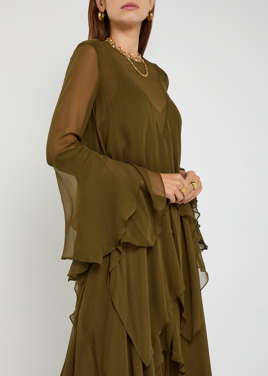 Zimmermann Memento Tiered Silk-chiffon Maxi Dress - 5