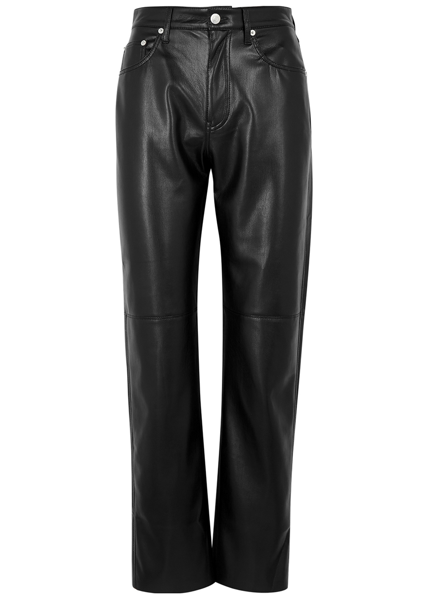 Vinni black faux leather trousers - 1