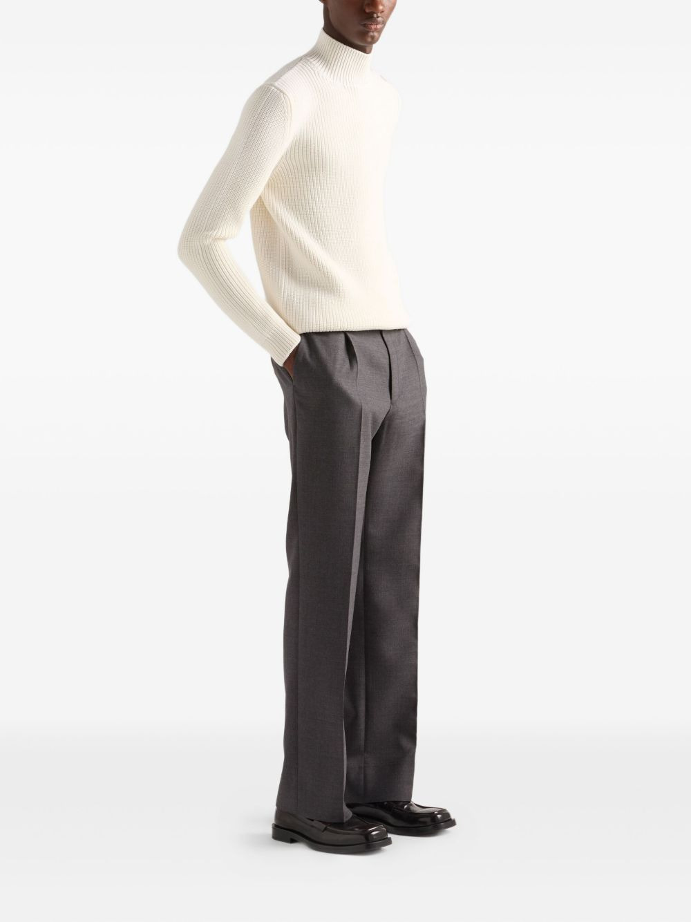 tailored wool trousers - 2