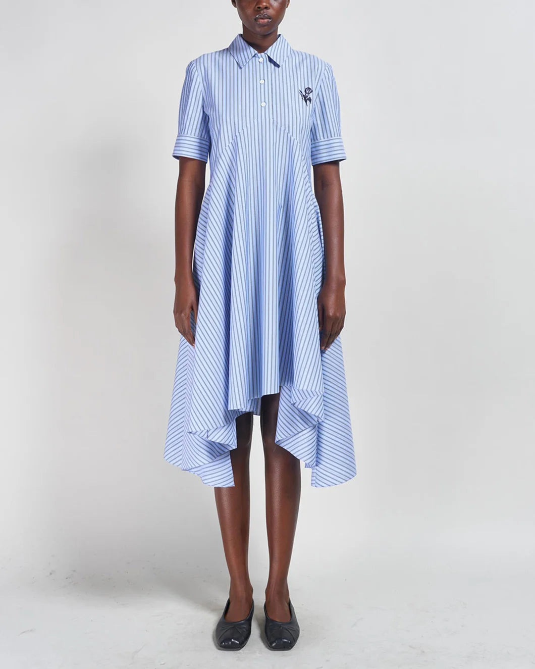 POLO DRESS WITH FLARED HEM - 2