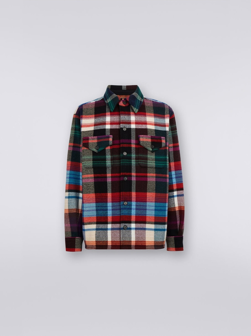 Wool and cotton overshirt 1