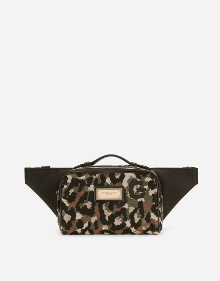 Camouflage jacquard belt bag - 1