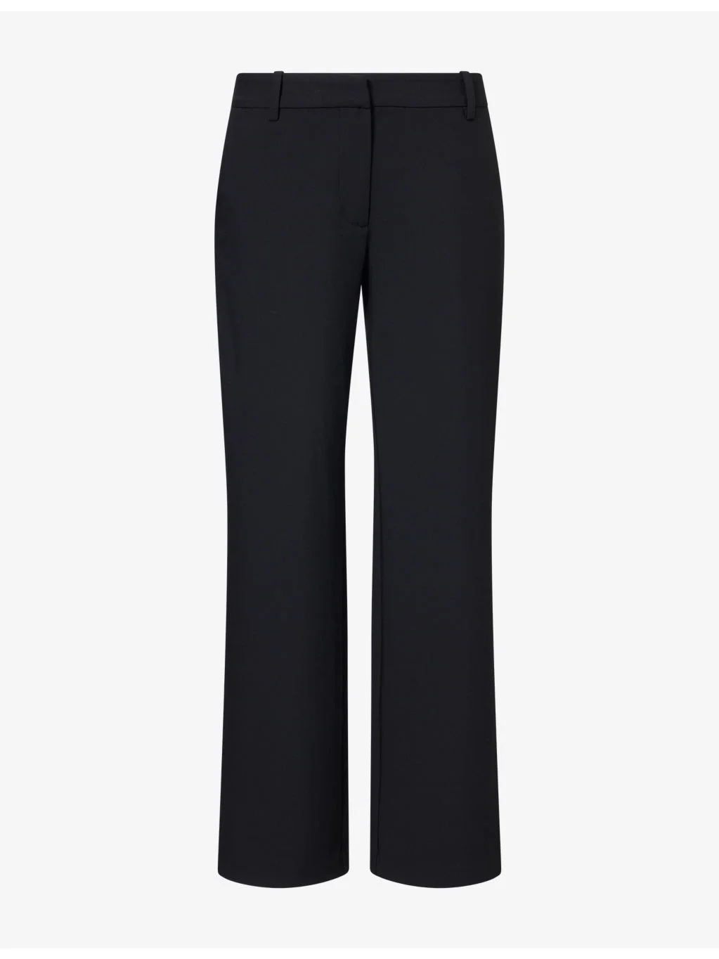 Low-Rise Straight-Leg Woven Trousers - 1