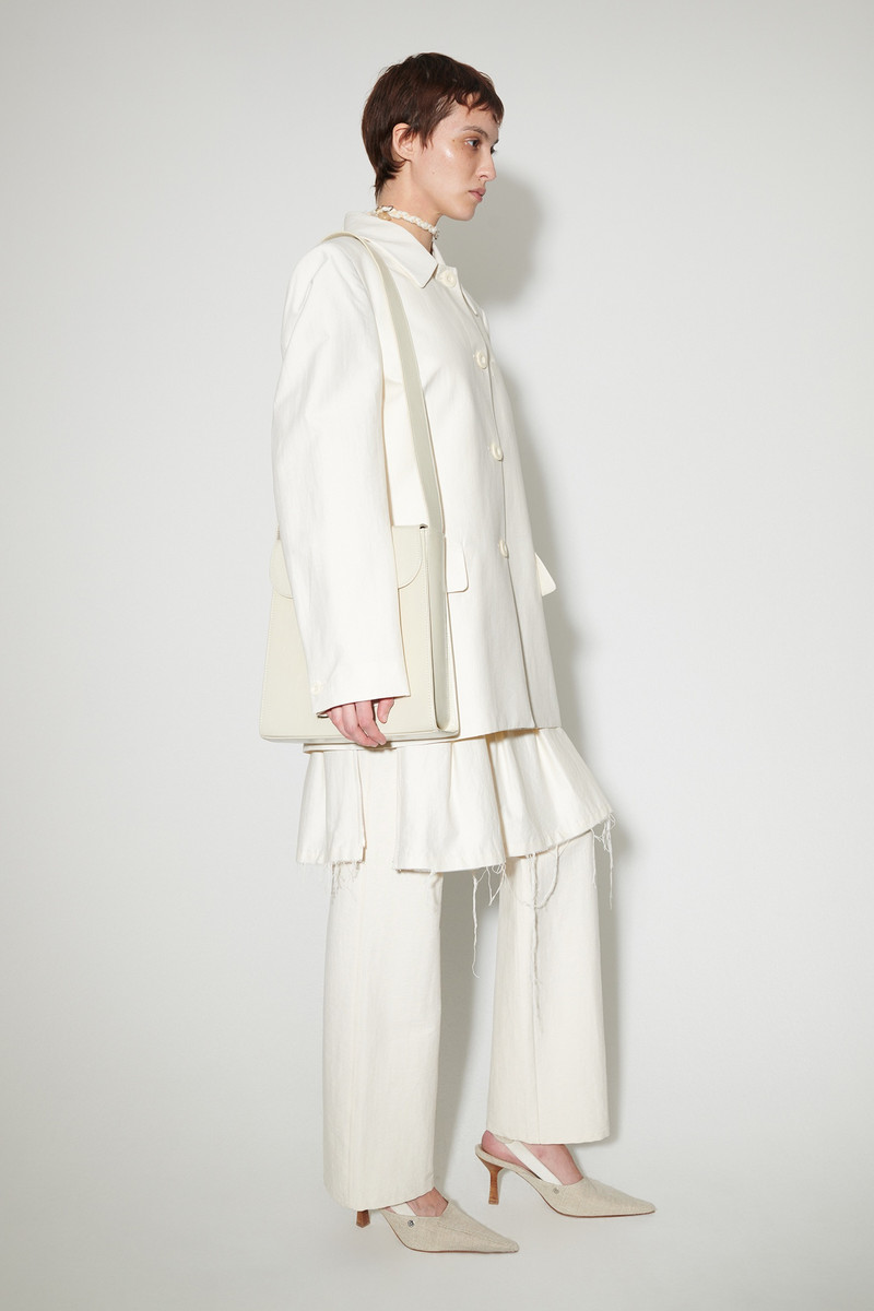 Extended Bag Dusty White Leather 6