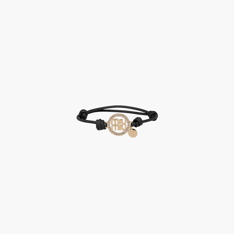 Nappa leather and metal bracelet - 2
