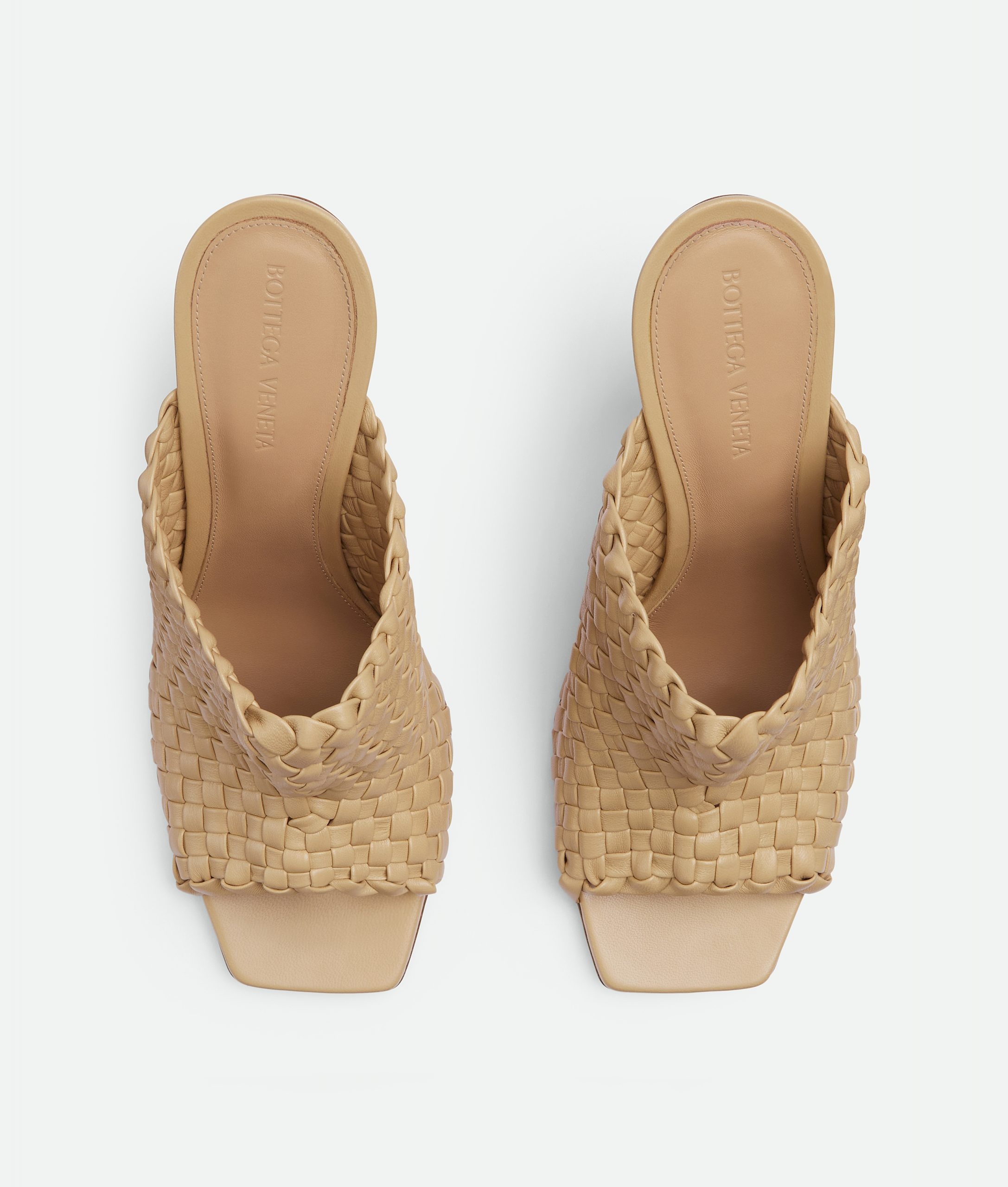 Bottega Veneta – Knot Mule Cane Sugar Woven - 4