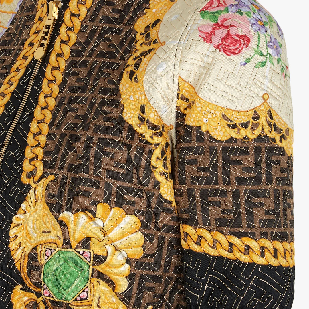 Fendace multicolor silk jacket - 3