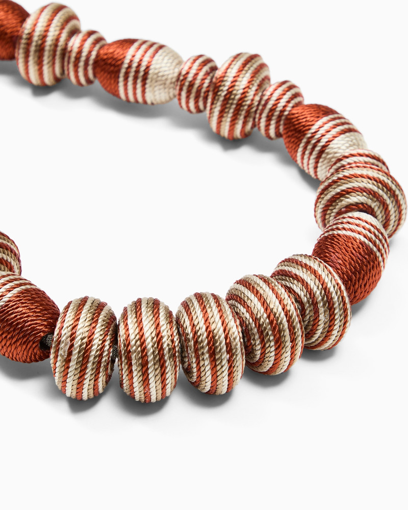 GIORGIO ARMANI TUBULAR NECKLACE IN A VISCOSE BLEND outlook