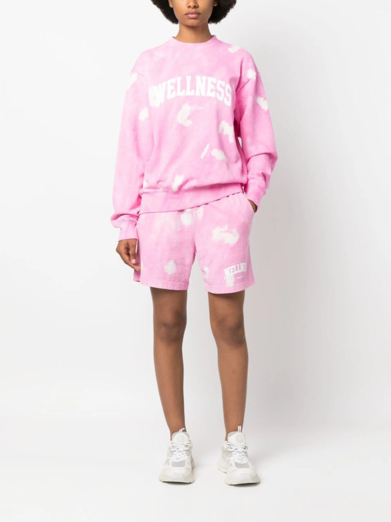 Sporty & Rich Wellness tie-dye sweatshirt outlook