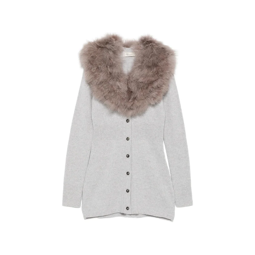 Blumarine Grey Knitwear - Cardigans Women - 1