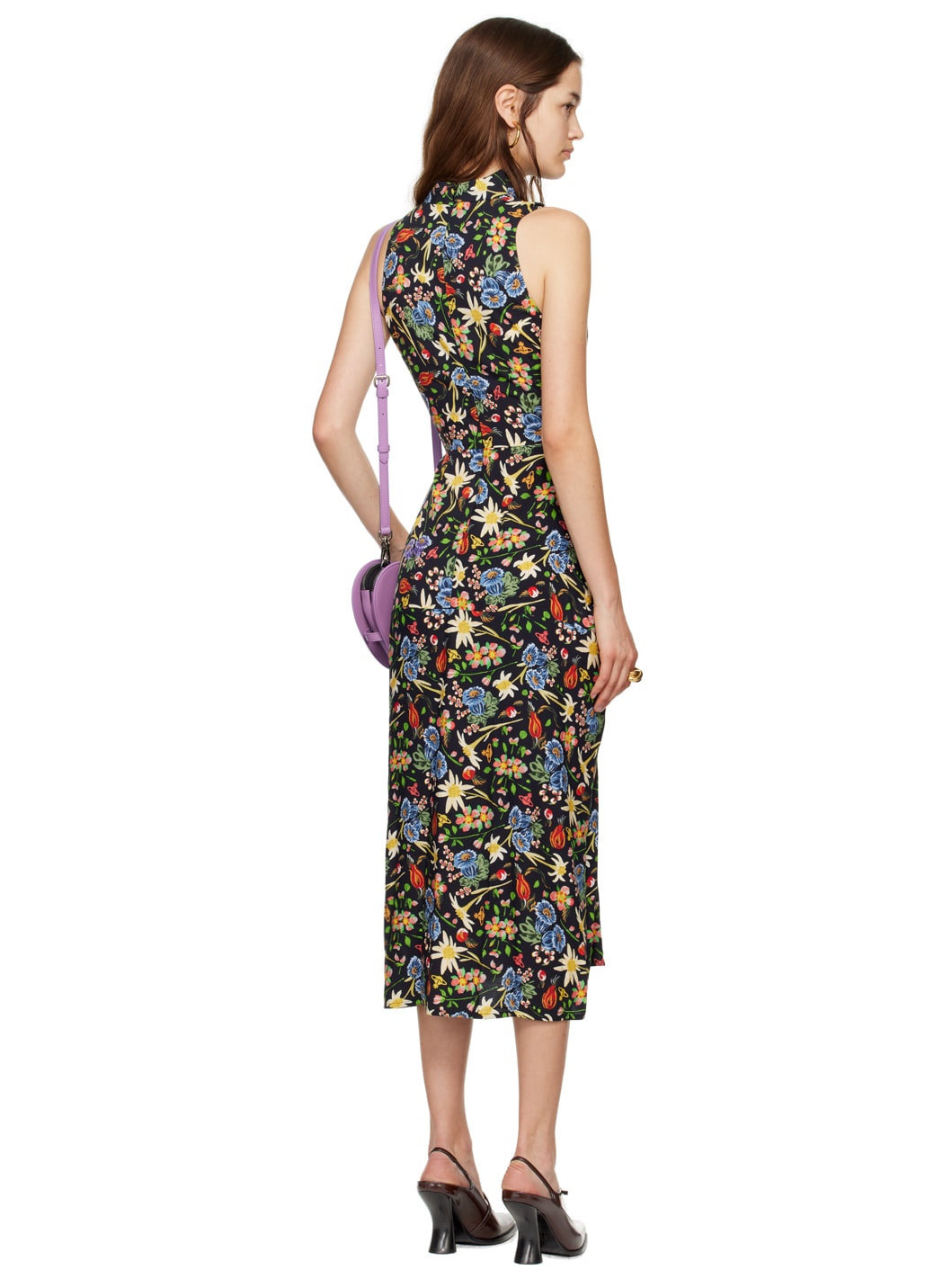 Black Sleeveless CJ Midi Dress - 3