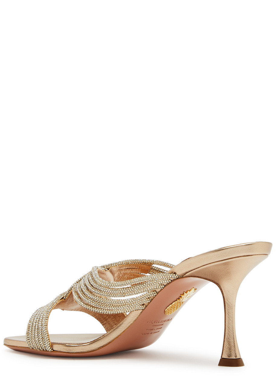 Gatsby 75 embellished leather mules - 2