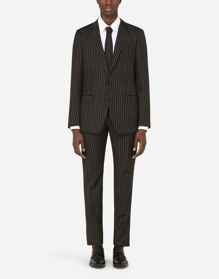 Pinstripe wool Martini-fit suit - 1